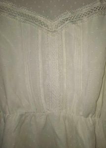 Elegant White Sheer Top