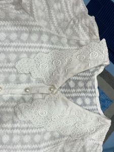 White Embroidery Top