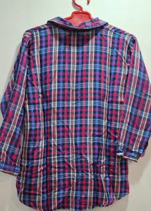combo Plaid Flannel Shirt