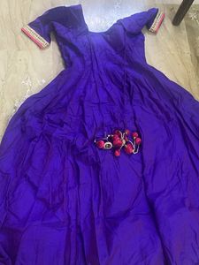 Elegant Purple Ethnic Gown