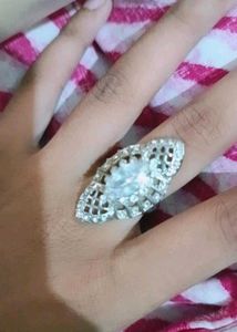 Silver Tone Statement Ring Set