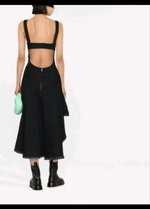 Alexander McQueen asymmetric denim dress