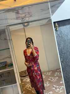 Floral Embellished Kurta Set