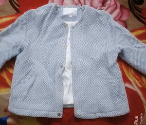 Blue Colour Buttoned Denim Jacket