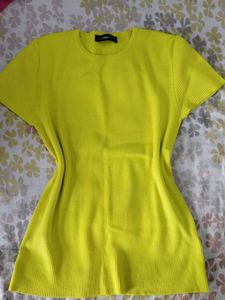 Zara Neon Yellow Top