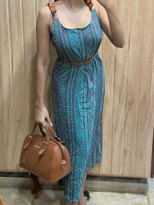 Printed Blue Dress!