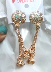 Rose-gold Jhumka