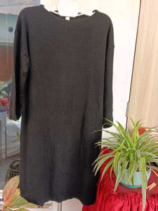 Black Knit Mini Dress
