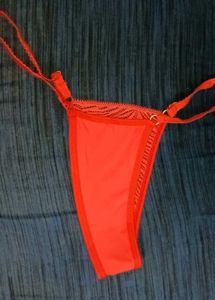 Red Lace Thong