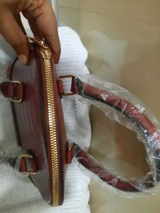 Maroon  Dome Handbag