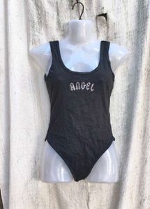 34119. Black Angel Bodysuit