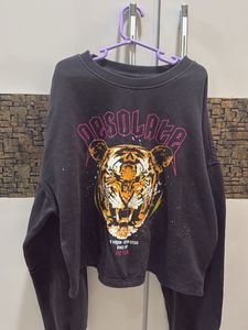 h&m cropped sweatshirt