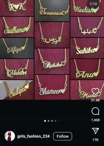 Customize Name Pendant
