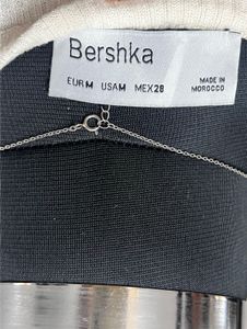 Bershka White Ribbed Top