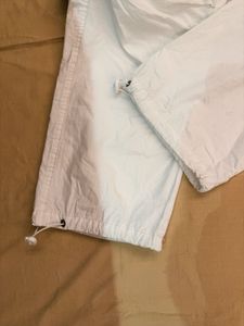 White Cargo Parachute Pants