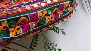 Multi Color Gamthi Work Hand Bag