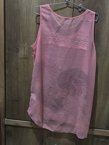 Pink Sheer Traveler Tank