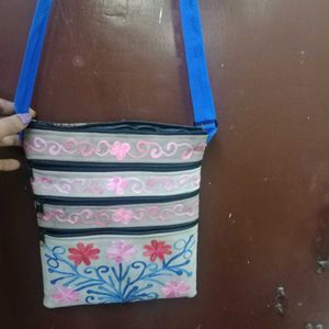 Abstract Print Crossbody Bag
