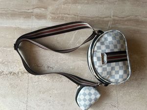Gucci white sling bag