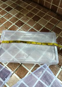 Set Of 3 Plastic Organiser