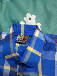 Blue Checked Shirt 3+ month