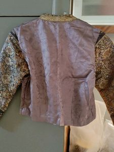 Lavendar Silk Lehenga Blouse