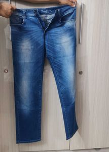 Pepe jeans Stylish Blue Denim Jean