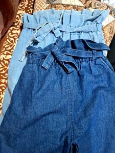 PINVE Girls Pack of 2 Blue Comfort High-Rise Stret