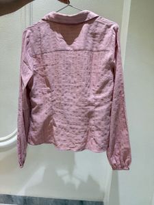 Pink Button-Down Top