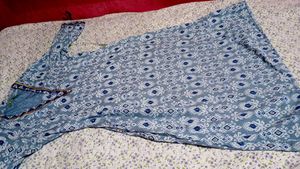 Blue Printed Kurta