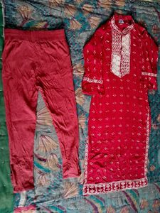 Elegant Maroon Kurta With Straight Pant