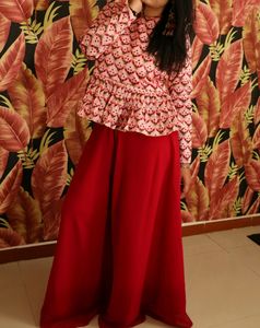 Pink Co Ord With 2 Tops