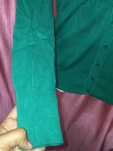 Leaf 🍀 Green 💚 Branded Cardigan With Tag ✨