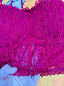 Very Pretty Bralette , With Lace Detailing