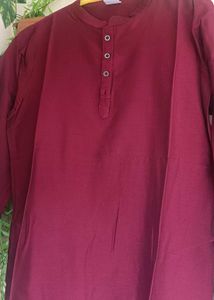 Maroon Kurta