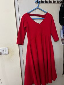 Chic Red Midi Dress