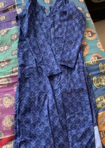 Elegant Blue Printed Kurta