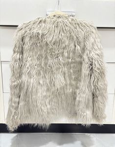 Luxury Grey Fur Coat