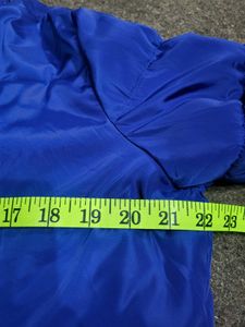 FASHION NOVA Blue Puffer Jacket