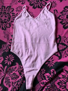 Sexy Lavender Bodysuit With V Neck //Size :Xs