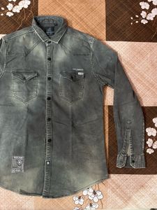 Denim Grey Shirt For Men