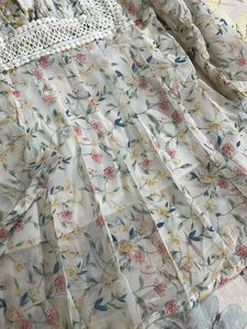 Floral Lace Sheer Tunic Top