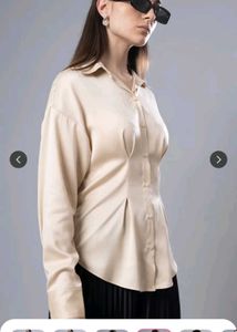 H&amp;M Pleated Shirt
