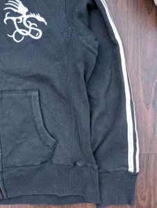 Black Zip-Up Track Jacket