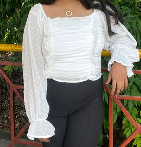 Korean White Top (Xl Size)