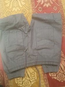 Grey Cargo Pants New