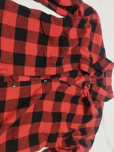 Red &amp; Black Checkered Shirt