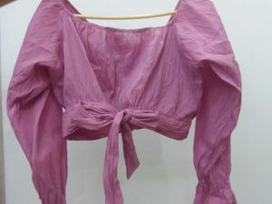 Stylish Pink Crop Top