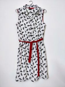 White Fit And Flare Dress