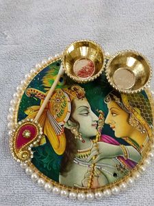 Radha Krishna Plate 💞💞
